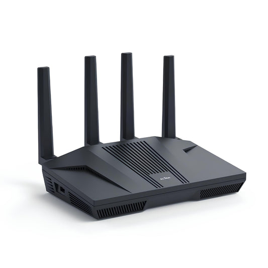 GL.iNet GL-MT6000(Flint 2) WiFi 6 Router with Wide Coverage, High-Speed Gaming Router, 2 x 2.5G Multi-Gig Ports+4 x 1G Ethernet Ports, Mass Device Connectivity, Rapid OpenVpn & WireGuard, 802.11ax